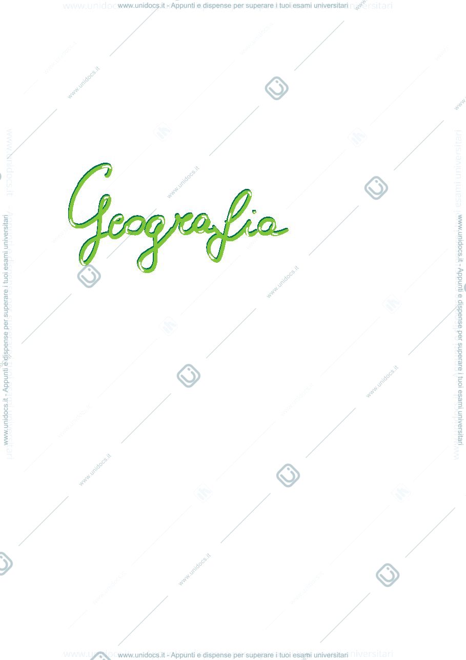 Anteprima pagina 1 — Appunti Geografia fisica