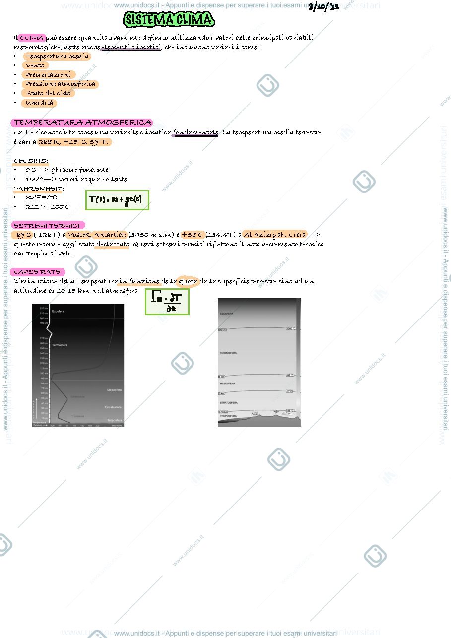 Anteprima pagina 2 — Appunti Geografia fisica