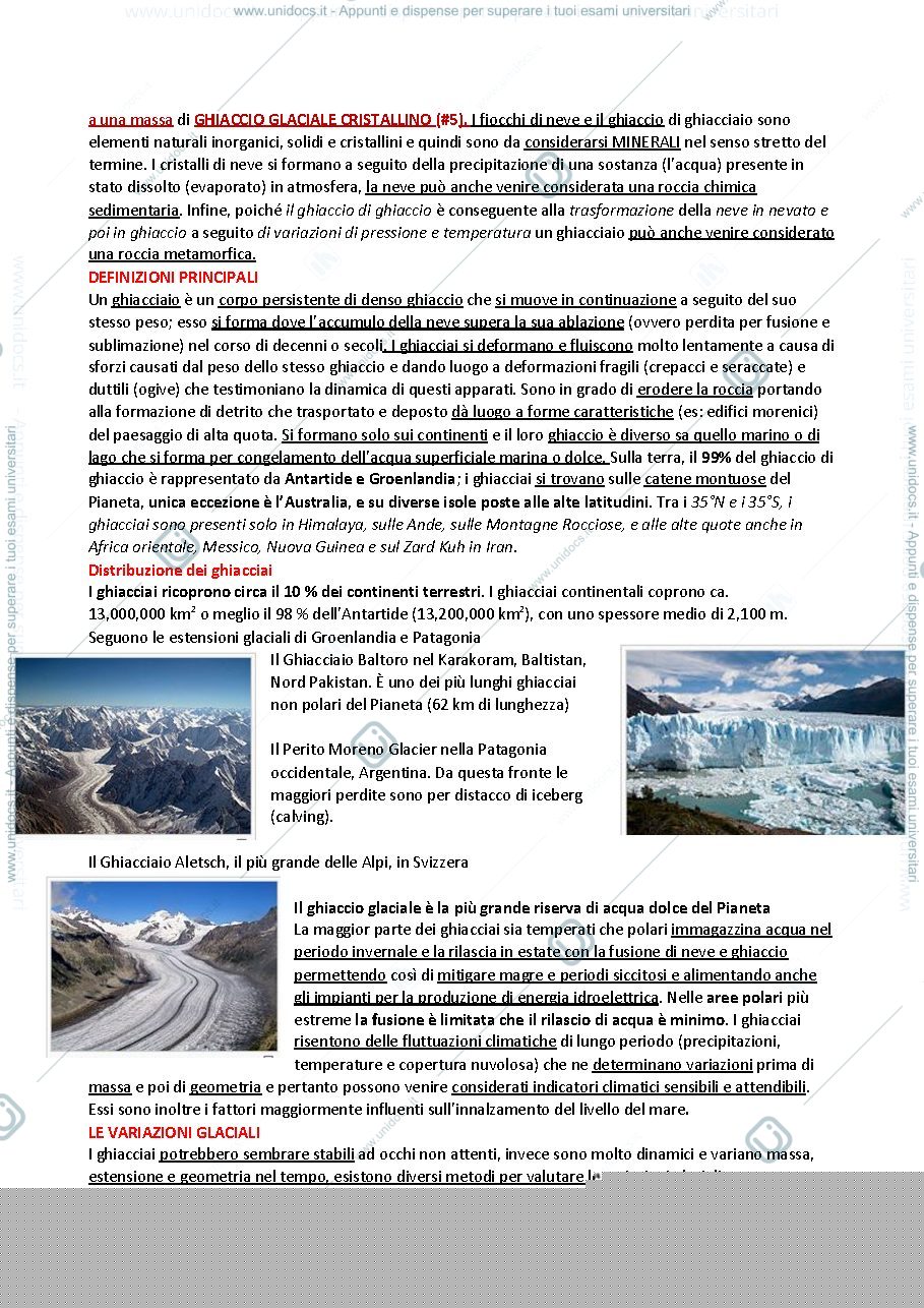 Anteprima pagina 2 — Ghiacciai e Criosfera, primo anno