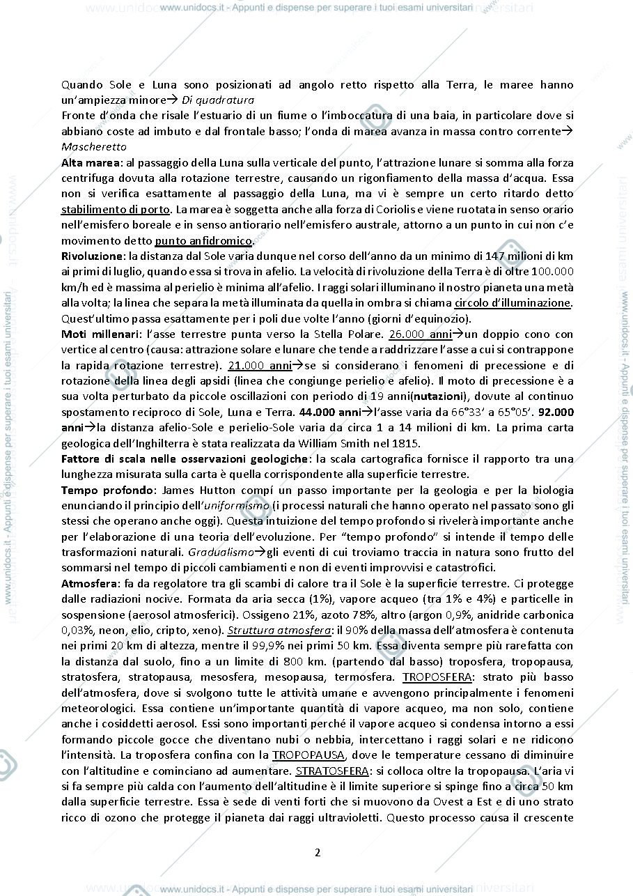 Anteprima pagina 2 — Appunti Geografica Fisica parte 1