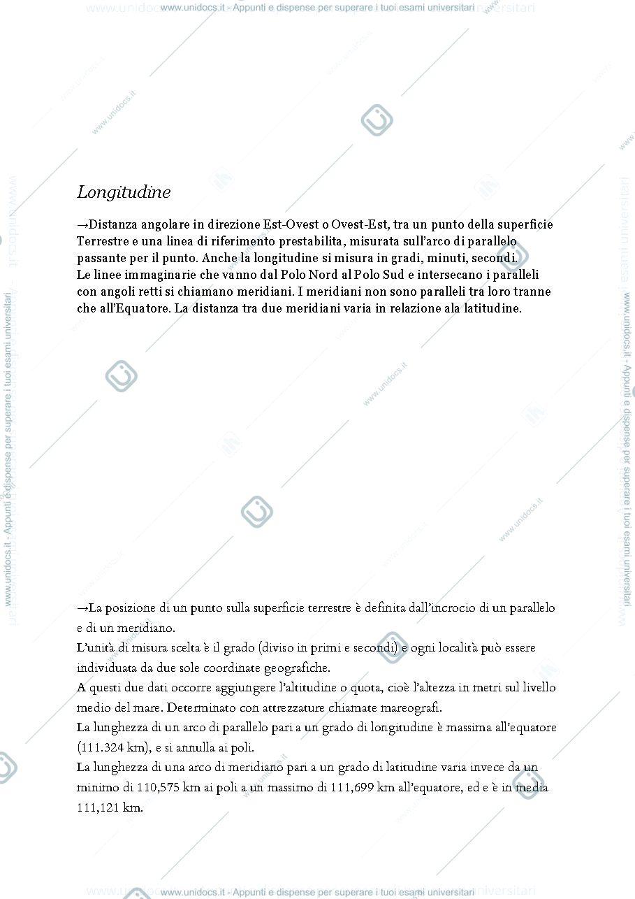 Anteprima pagina 3 — Riassunti del corso di geografia fisica 