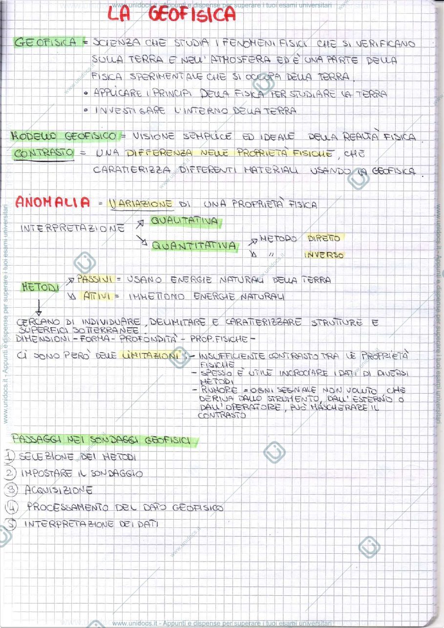 Anteprima pagina 2 — Appunti Geografia Fisica