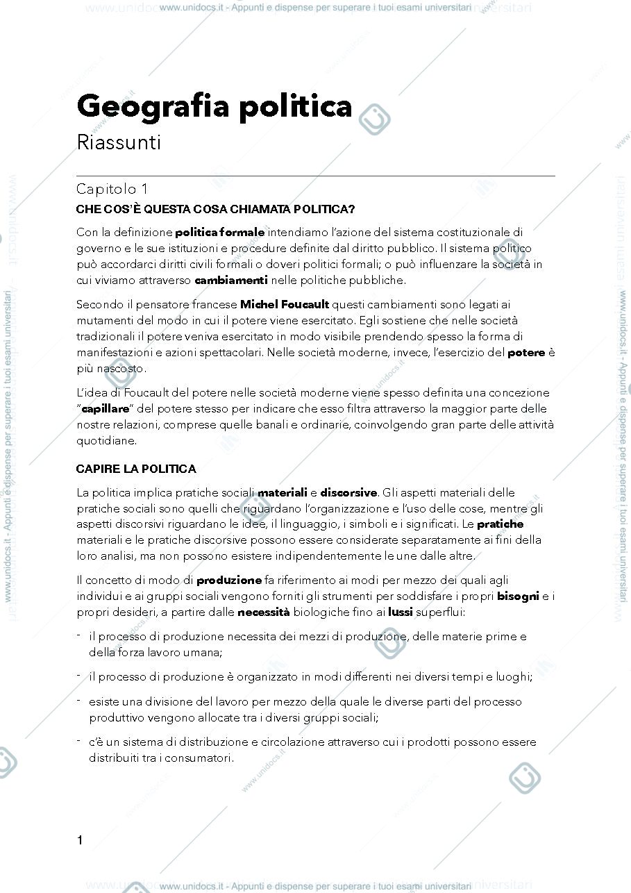 Anteprima pagina 1 — Geografia politica