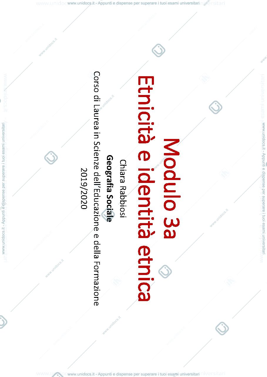 Anteprima pagina 1 — etnicità e identità etnica