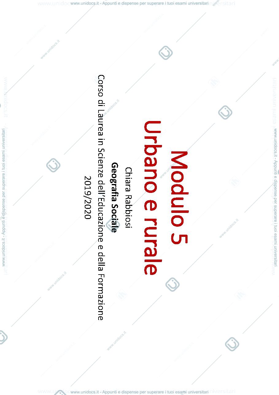 Anteprima pagina 1 — urbano e rurale