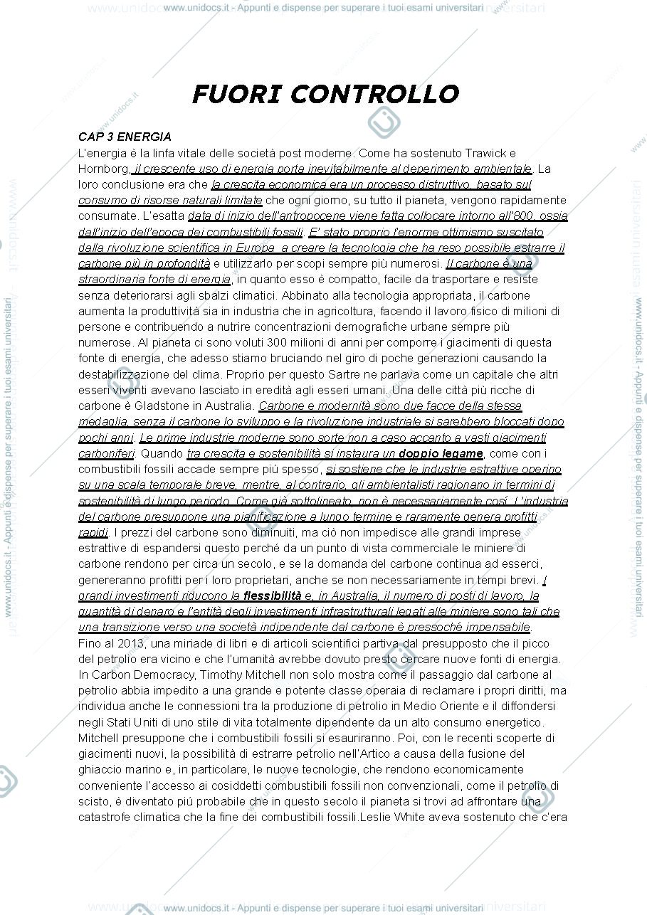 Anteprima pagina 1 — fuori controllo
