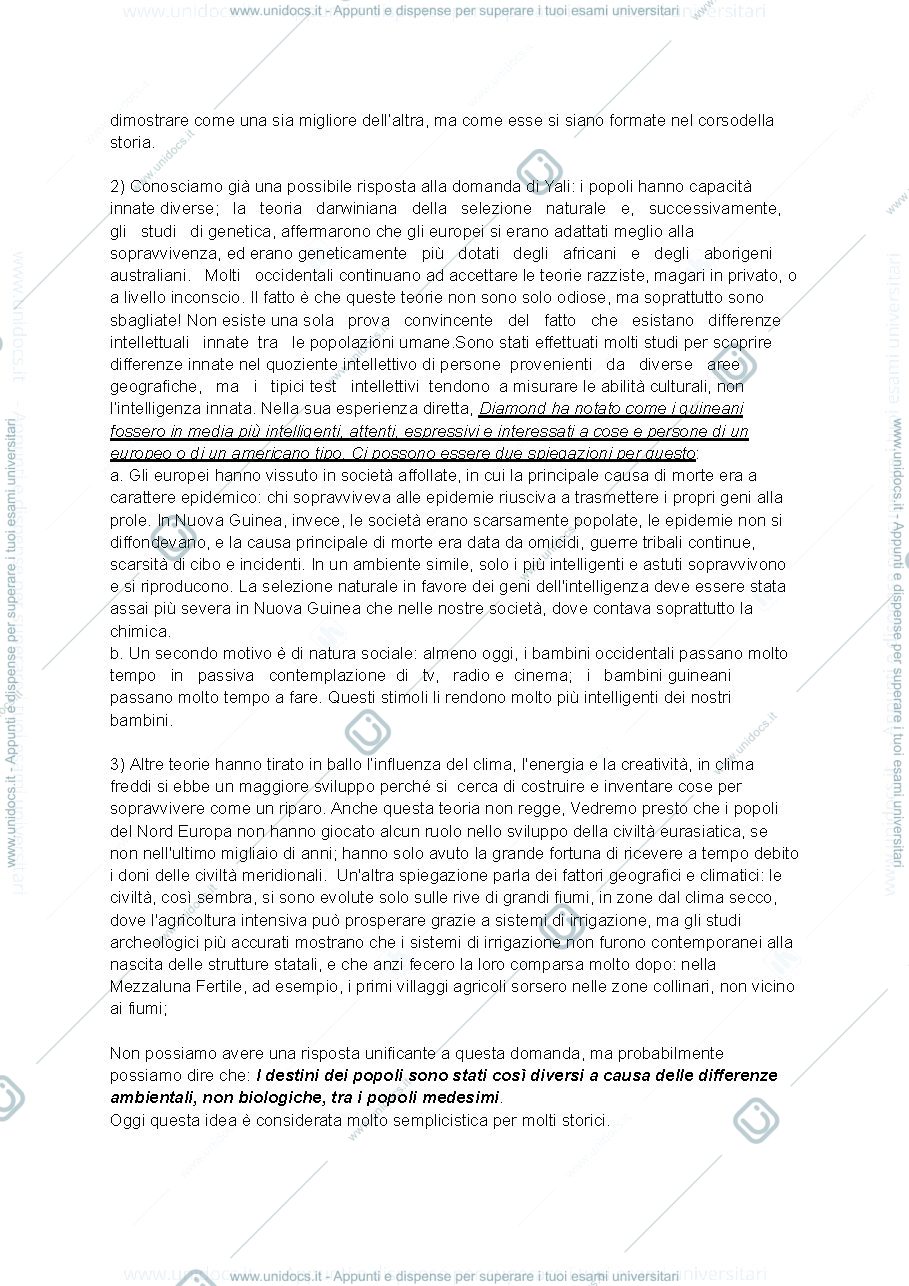 Anteprima pagina 2 — armi, acciaio, malattie