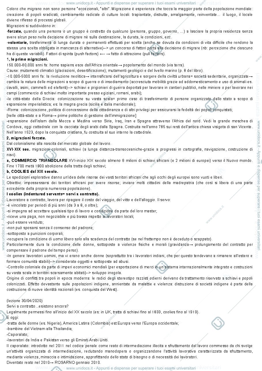 Anteprima pagina 4 — Appunti di geografia umana