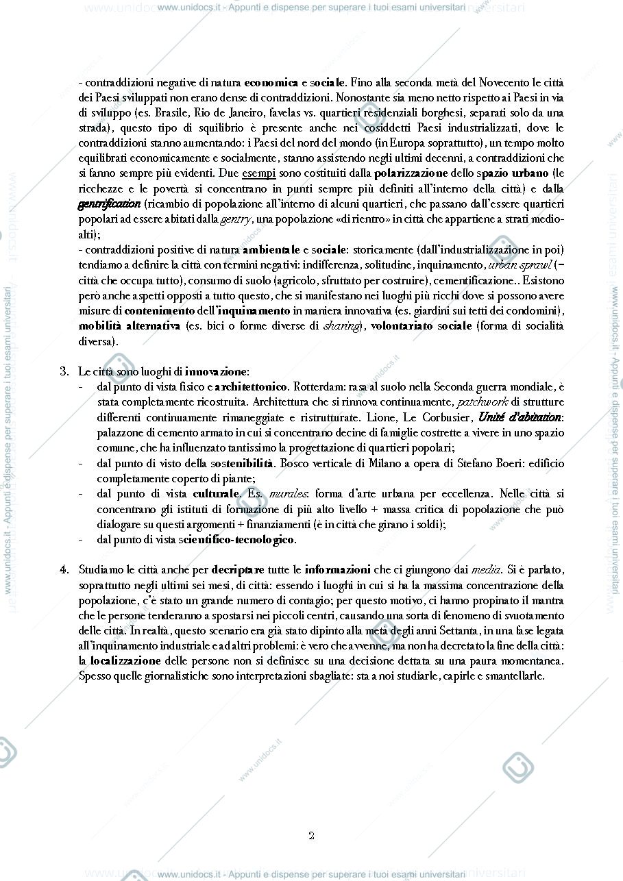 Anteprima pagina 2 — Appunti di Geografia urbana / a.a. 2020-2021 / 1 semestre