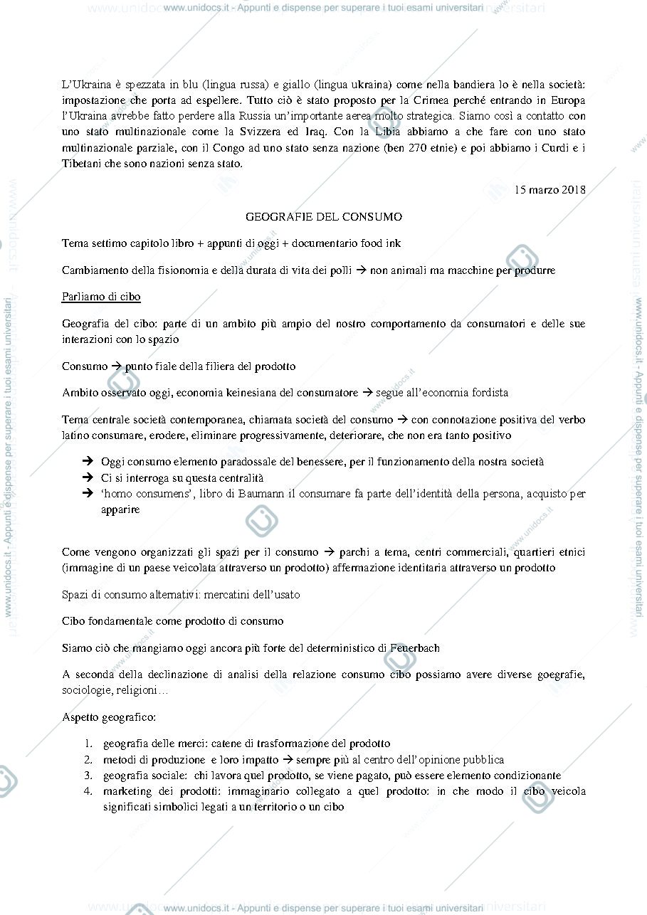 Anteprima pagina 4 — Appunti Lezione - Geografia 