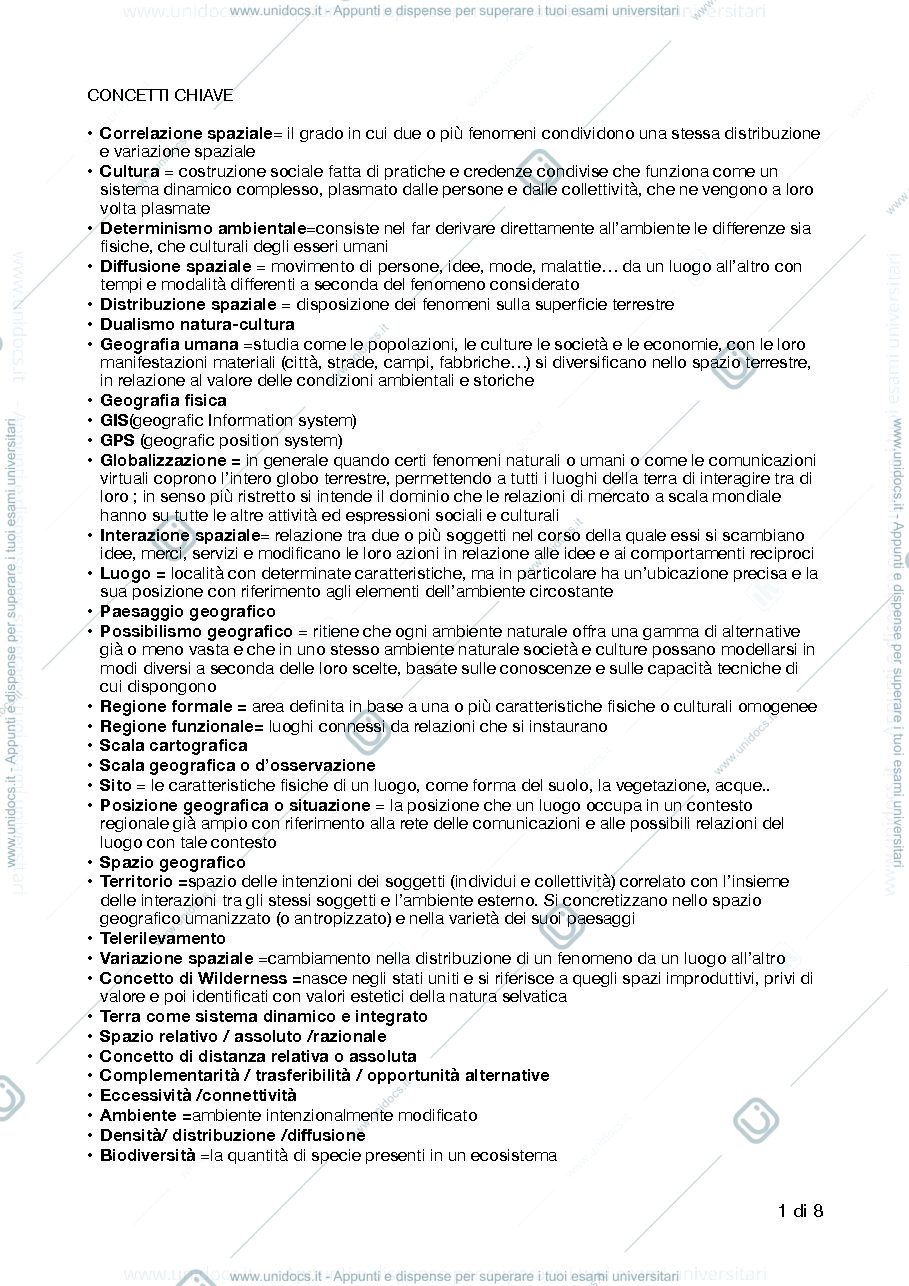 Anteprima pagina 1 — Geografia 