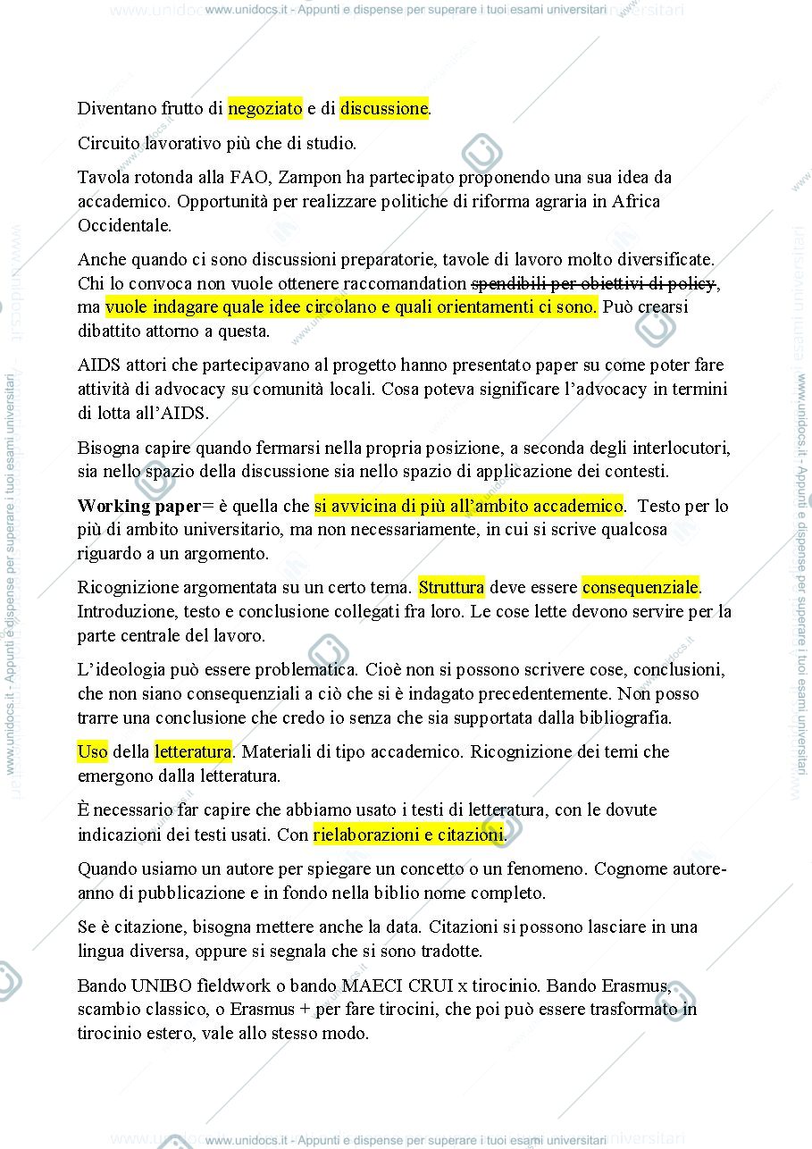 Anteprima pagina 2 — Appunti di Geografie e politiche dello sviluppo
