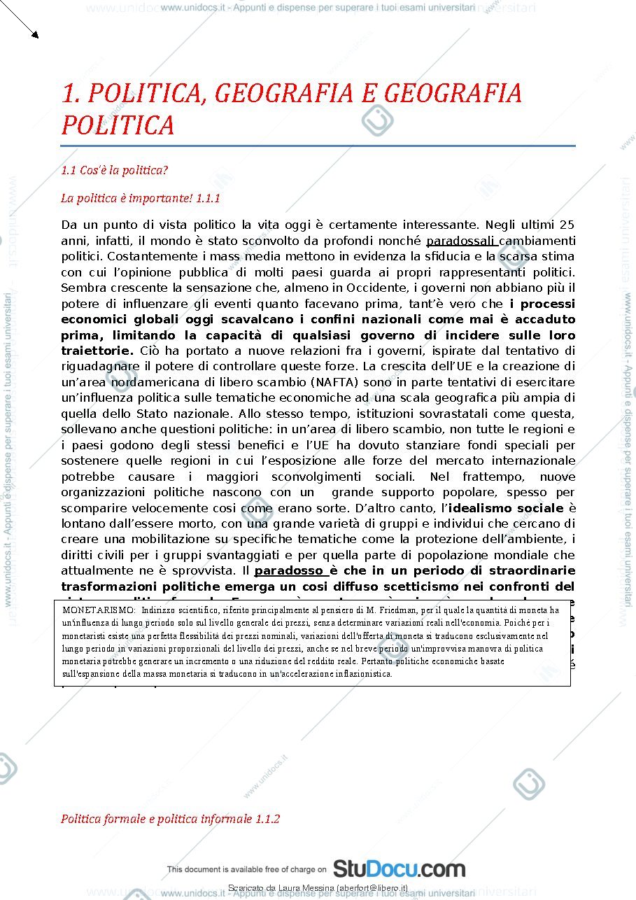 Anteprima pagina 2 — Appunti geografia