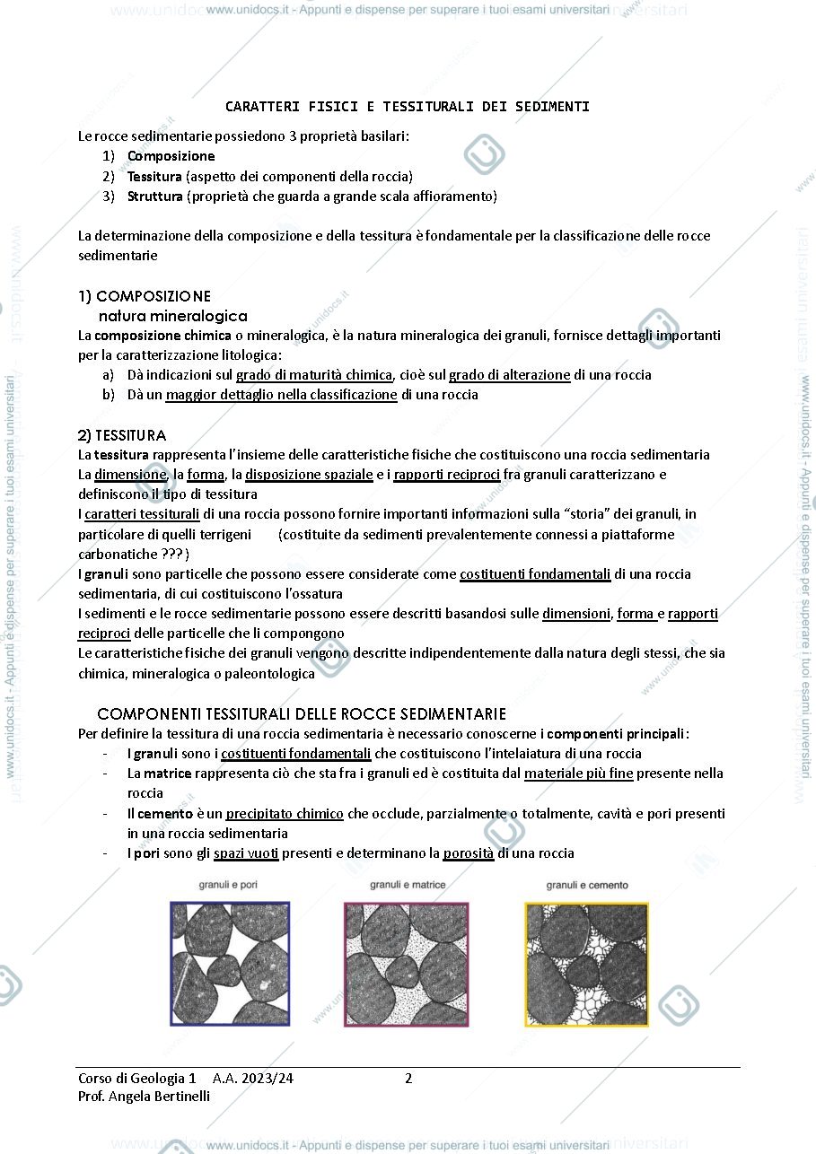 Anteprima pagina 2 — Appunti del corso Geologia 1