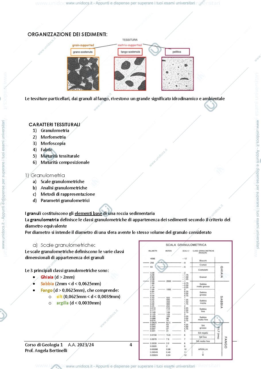 Anteprima pagina 4 — Appunti del corso Geologia 1