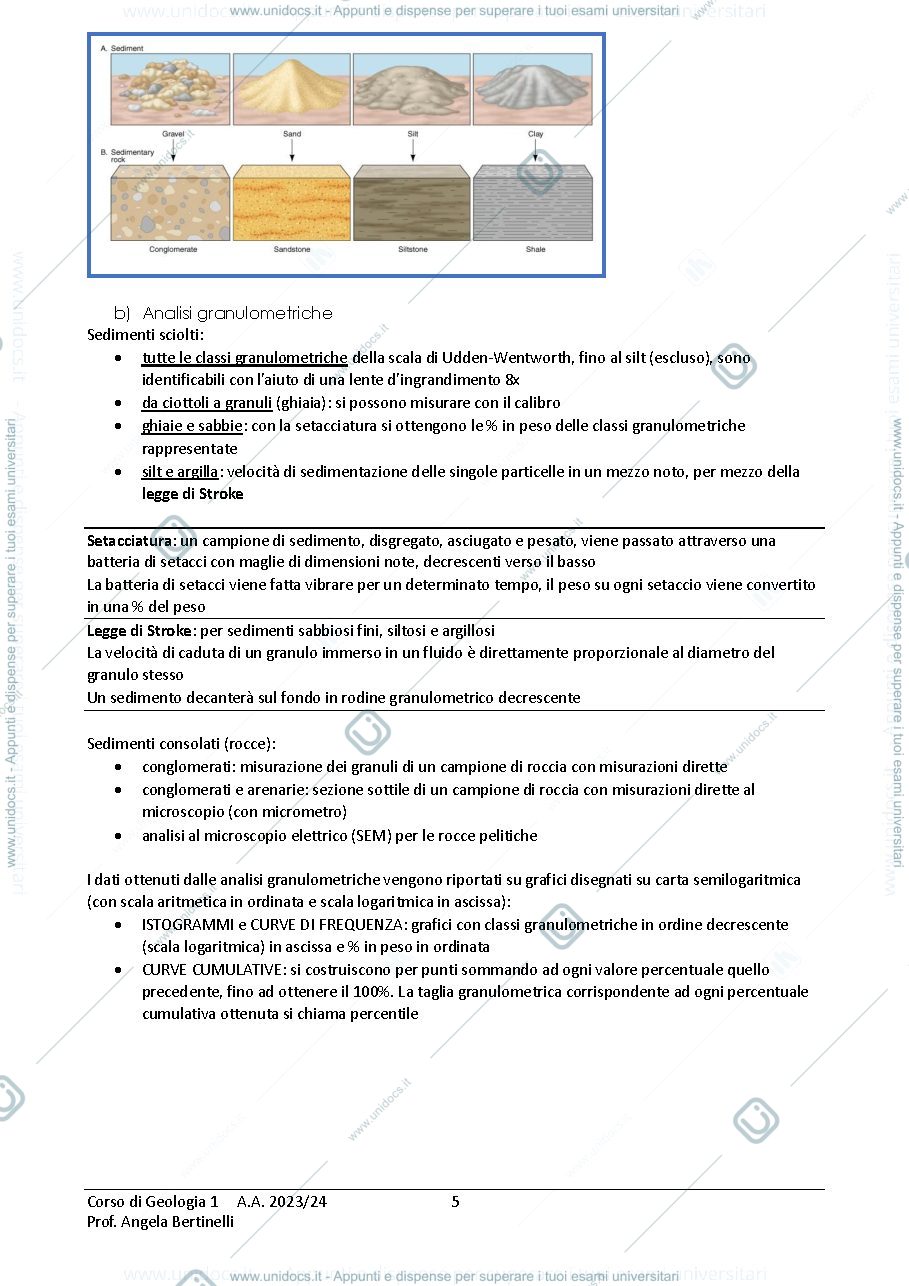 Anteprima pagina 5 — Appunti del corso Geologia 1
