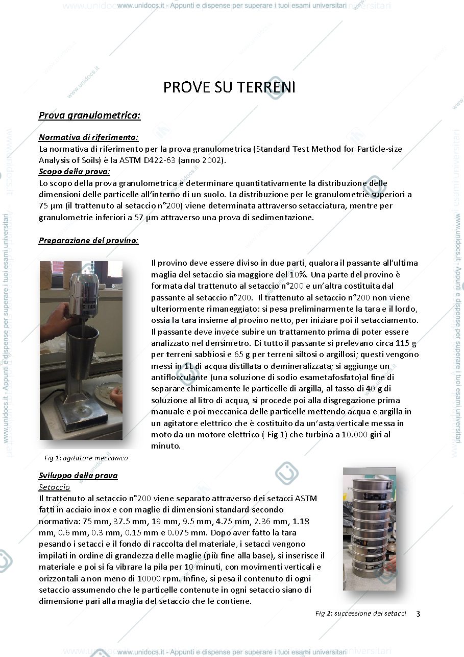 Anteprima pagina 2 — relazioni prove di laboratorio terreni