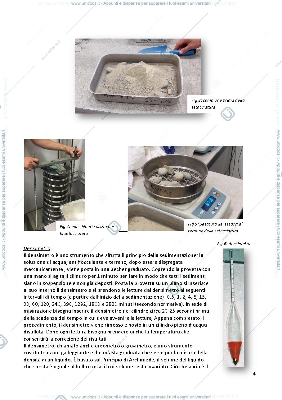 Anteprima pagina 3 — relazioni prove di laboratorio terreni