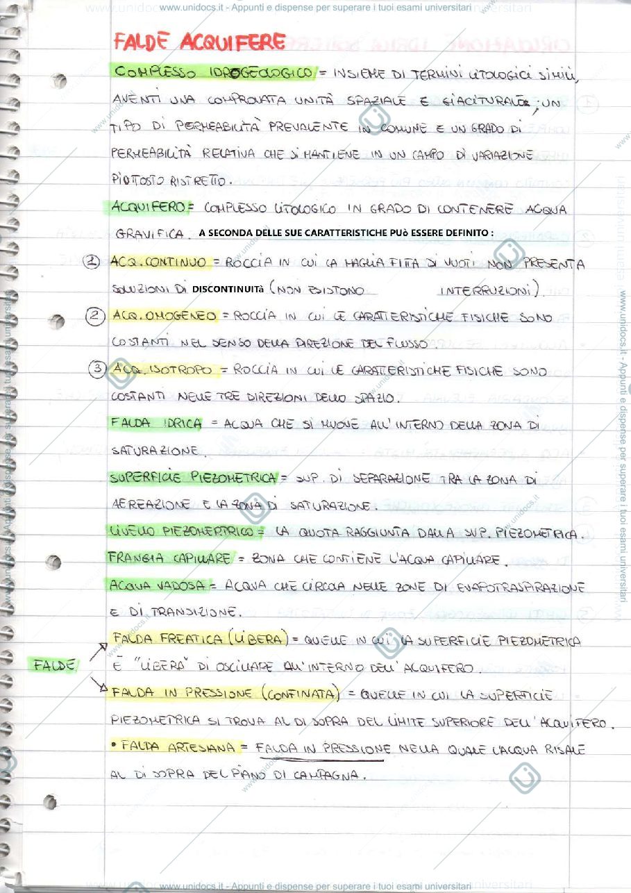 Anteprima pagina 1 — Riassunto Geologia Applicata