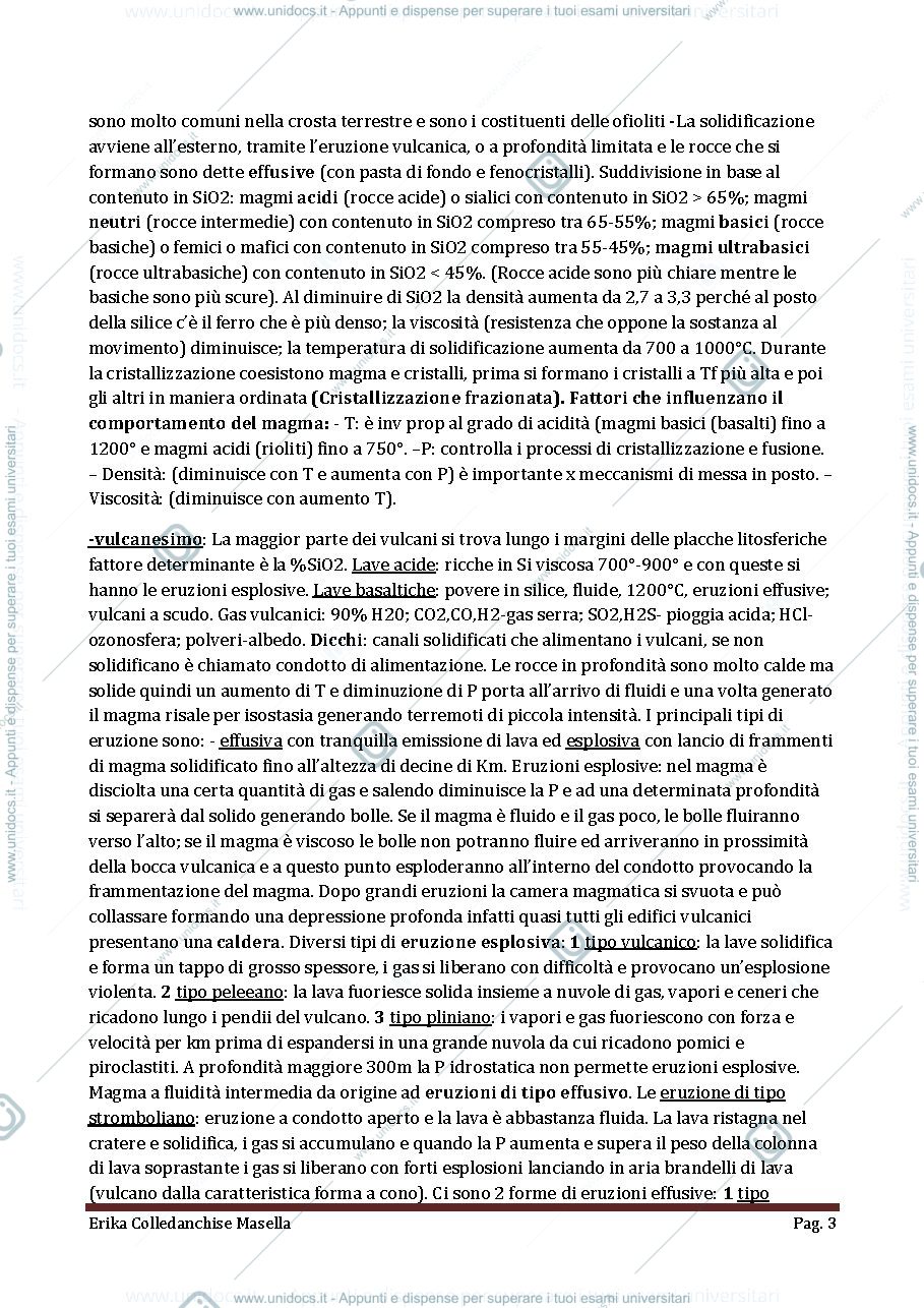 Anteprima pagina 3 — geologia con elementi di sedimentologia
