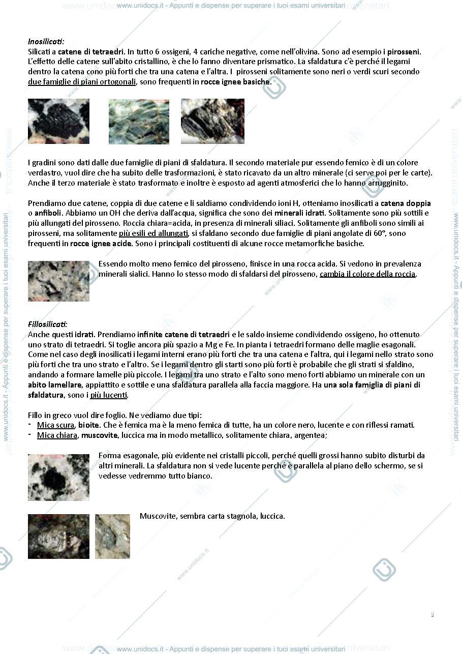 Anteprima pagina 2 — Appunti geologia rocce 
