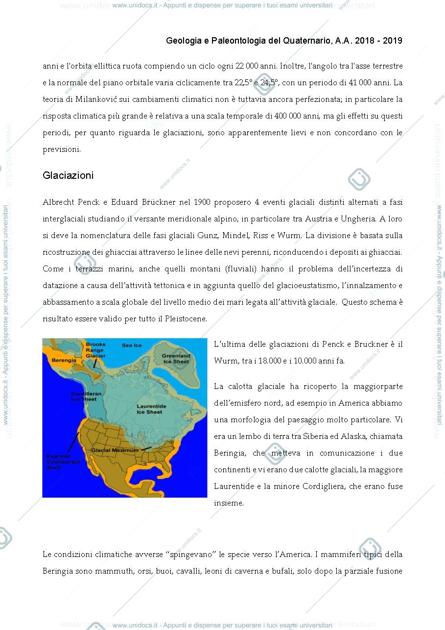 Anteprima pagina 4 — Geologia e Paleontologia del Quaternario 