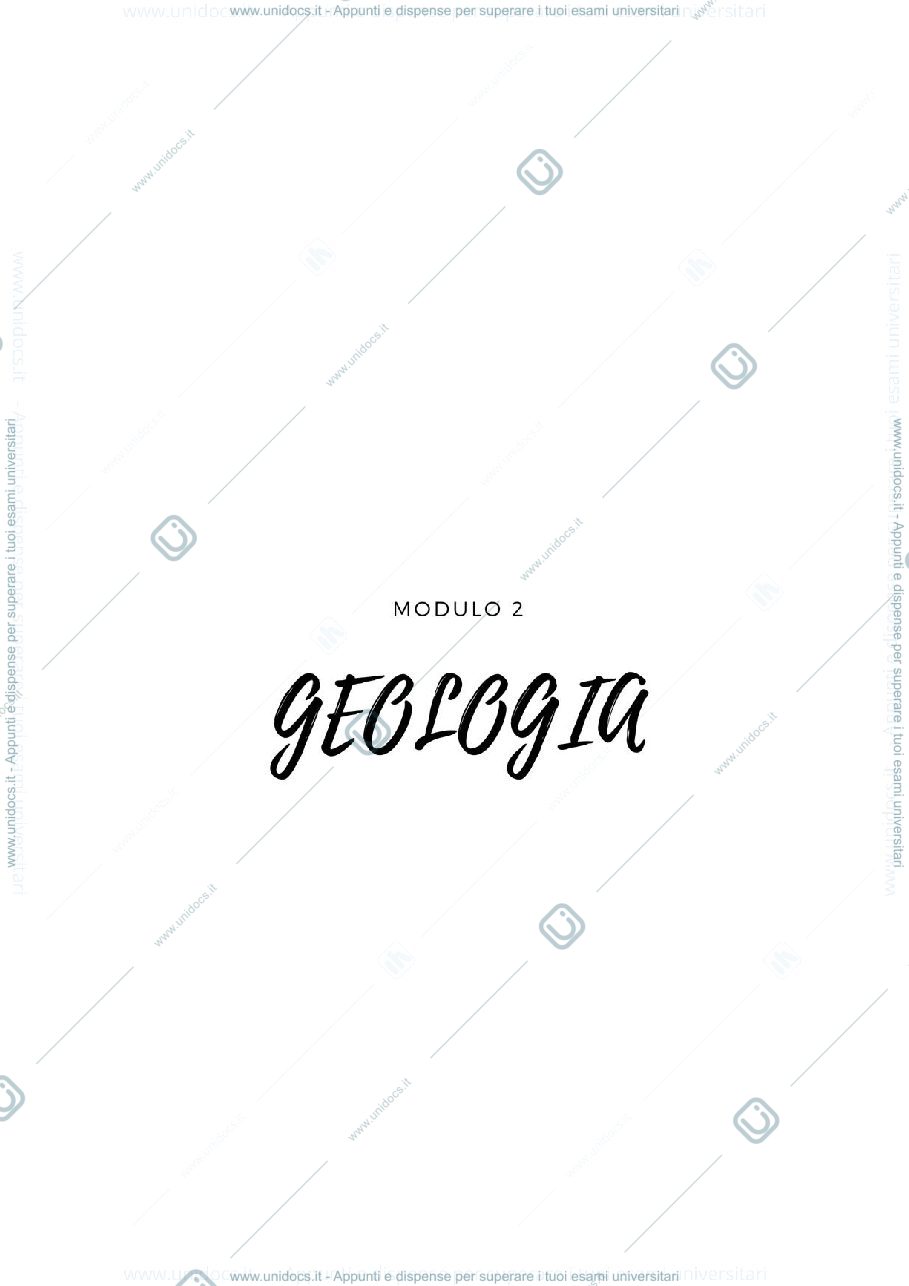 Anteprima pagina 1 — Geologia modulo 2 