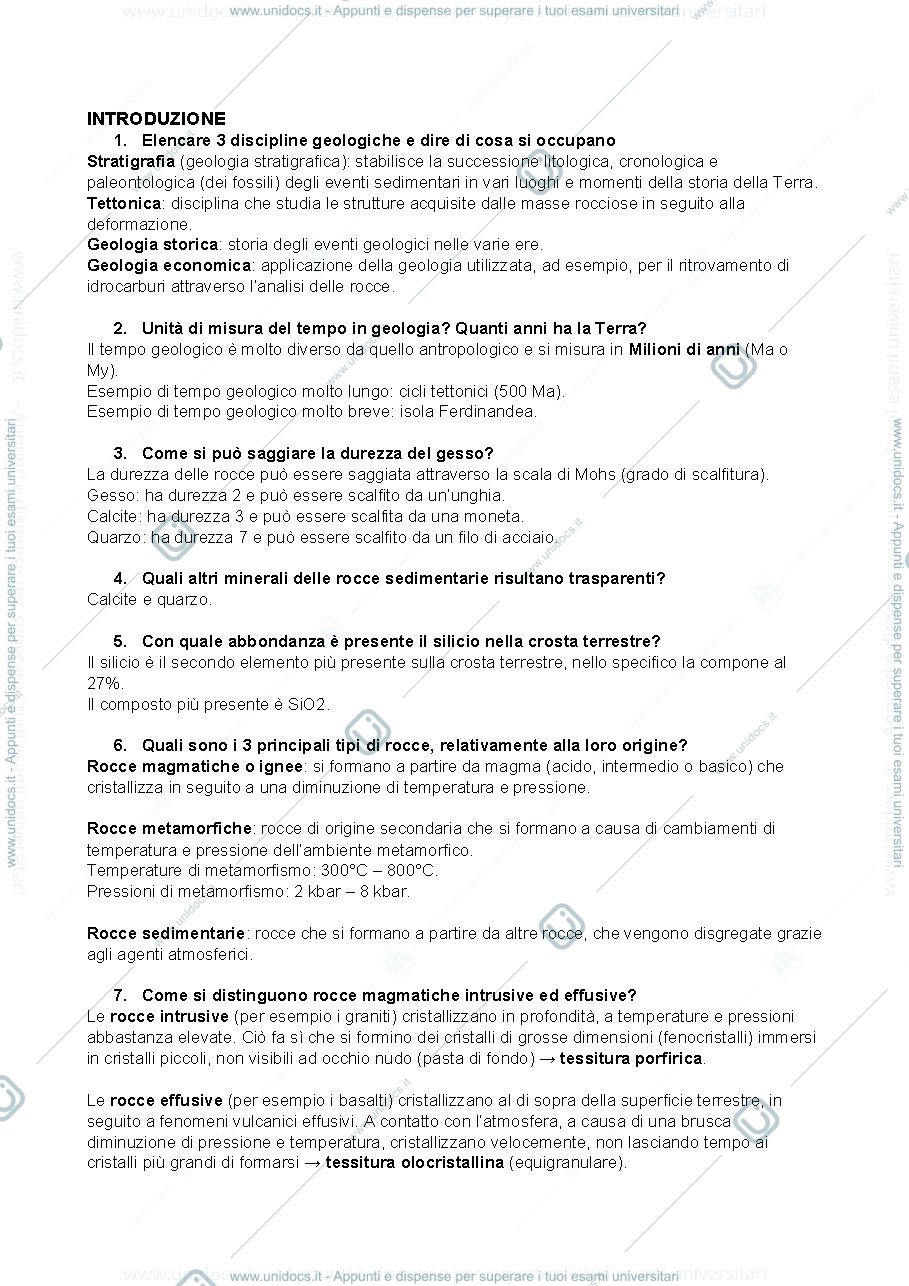 Anteprima pagina 1 — Geologia