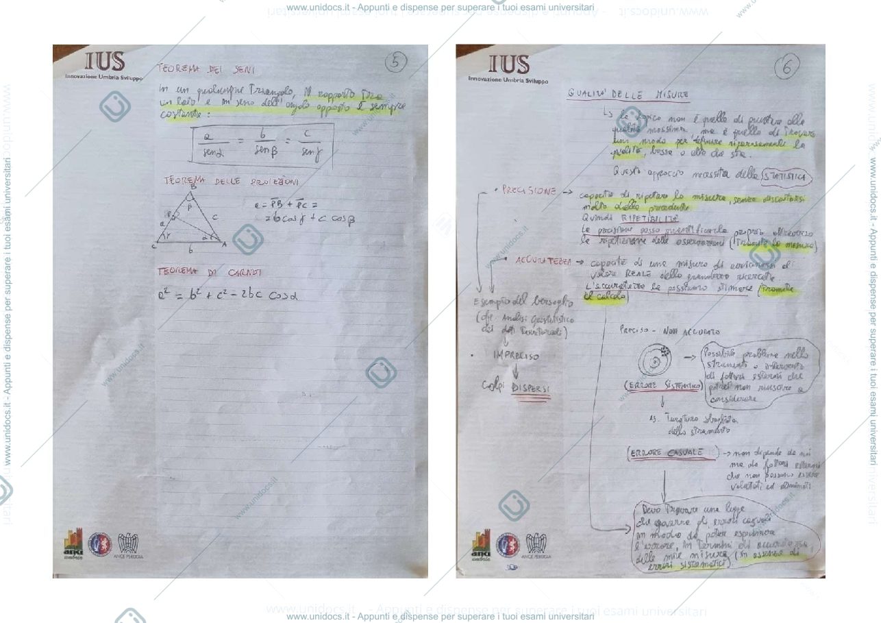Anteprima pagina 3 — Appunti di Geomatica A.A. 2021/2022