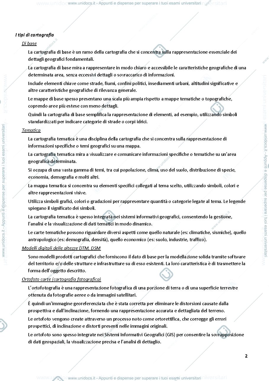 Anteprima pagina 2 — La cartografia