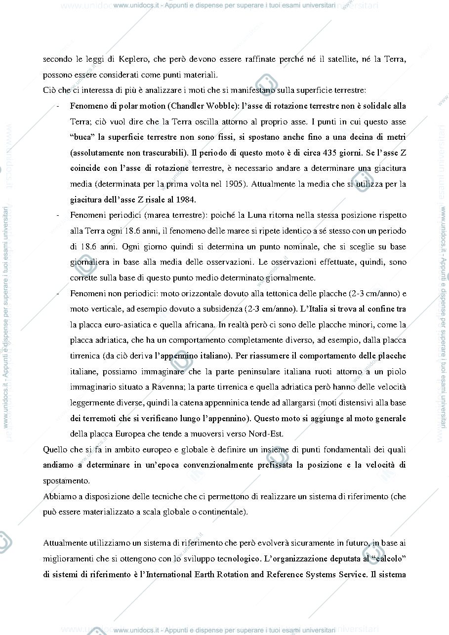 Anteprima pagina 4 — Appunti delle lezioni di Geomatica