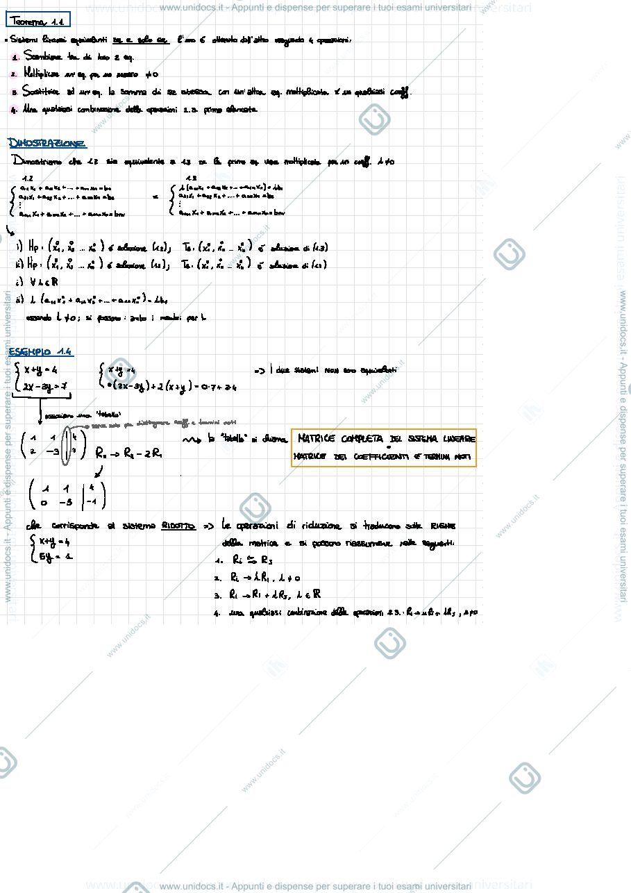 Anteprima pagina 2 — Sistemi lineari 