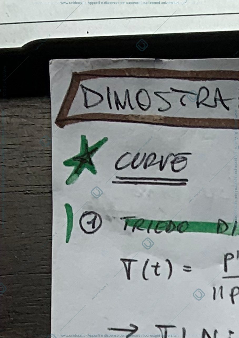 Anteprima pagina 1 — dimostrazioni da sapere per l'esame di Manno