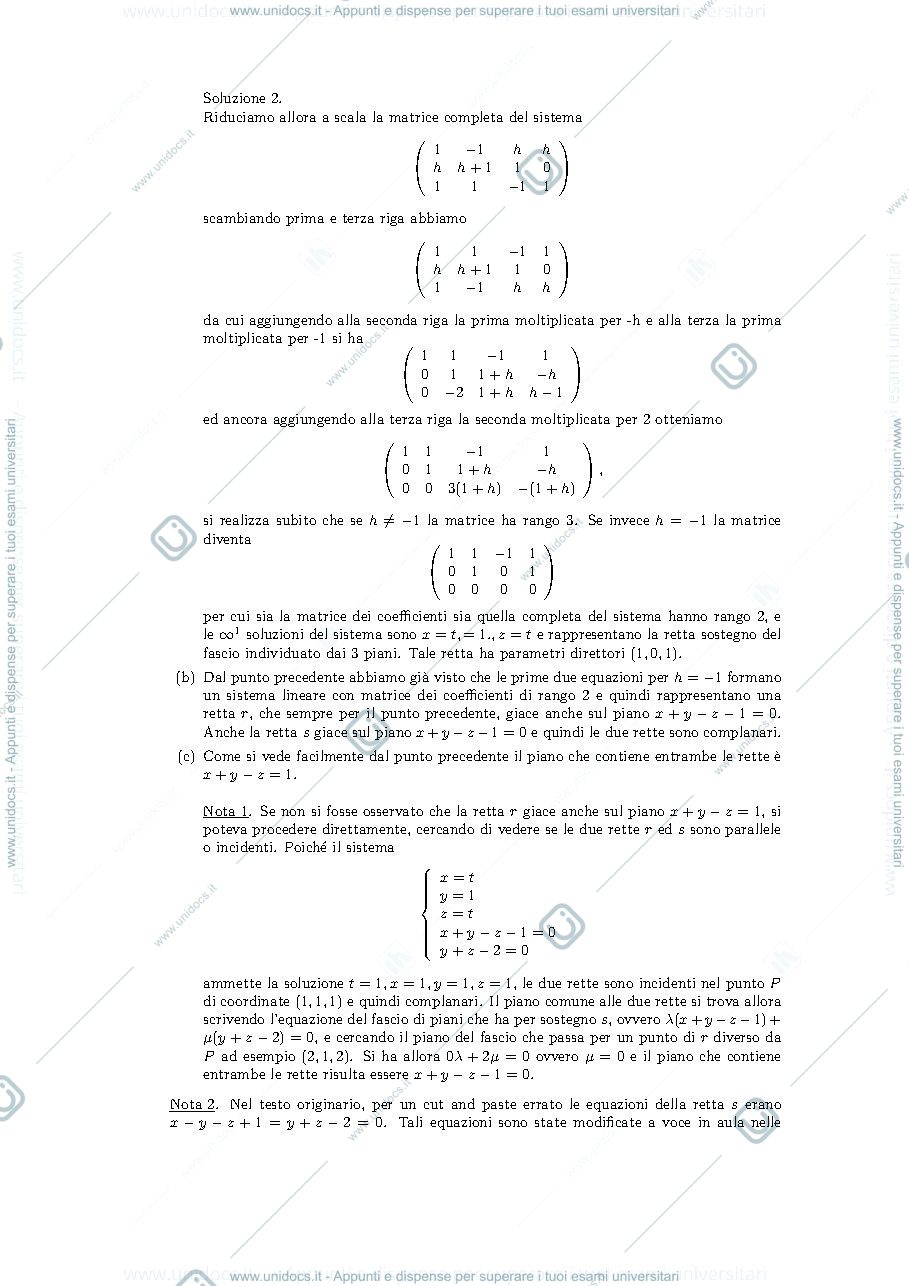 Anteprima pagina 2 — Testo e soluzione della prova del 27 novembre 2015 esame prof: Alessandra Cherubini