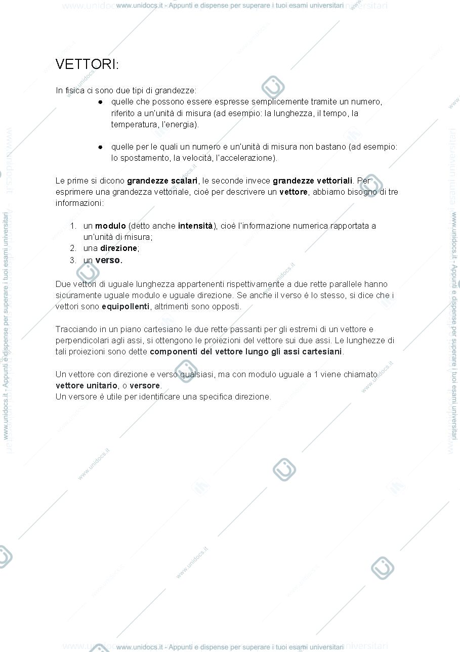 Anteprima pagina 1 — Vettori