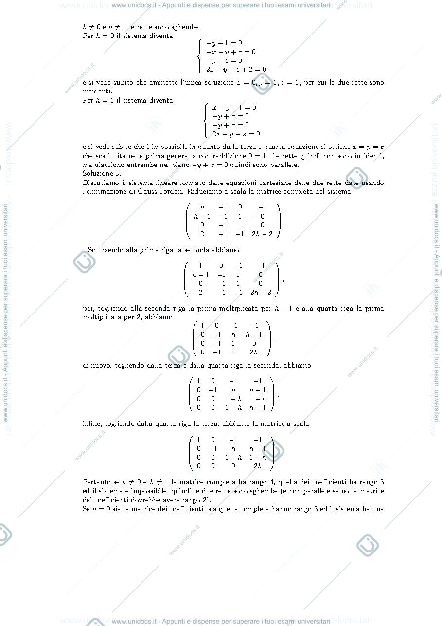 Anteprima pagina 2 — Testo e soluzione della I prova in itinere 2015 esame prof: Alessandra Cherubini