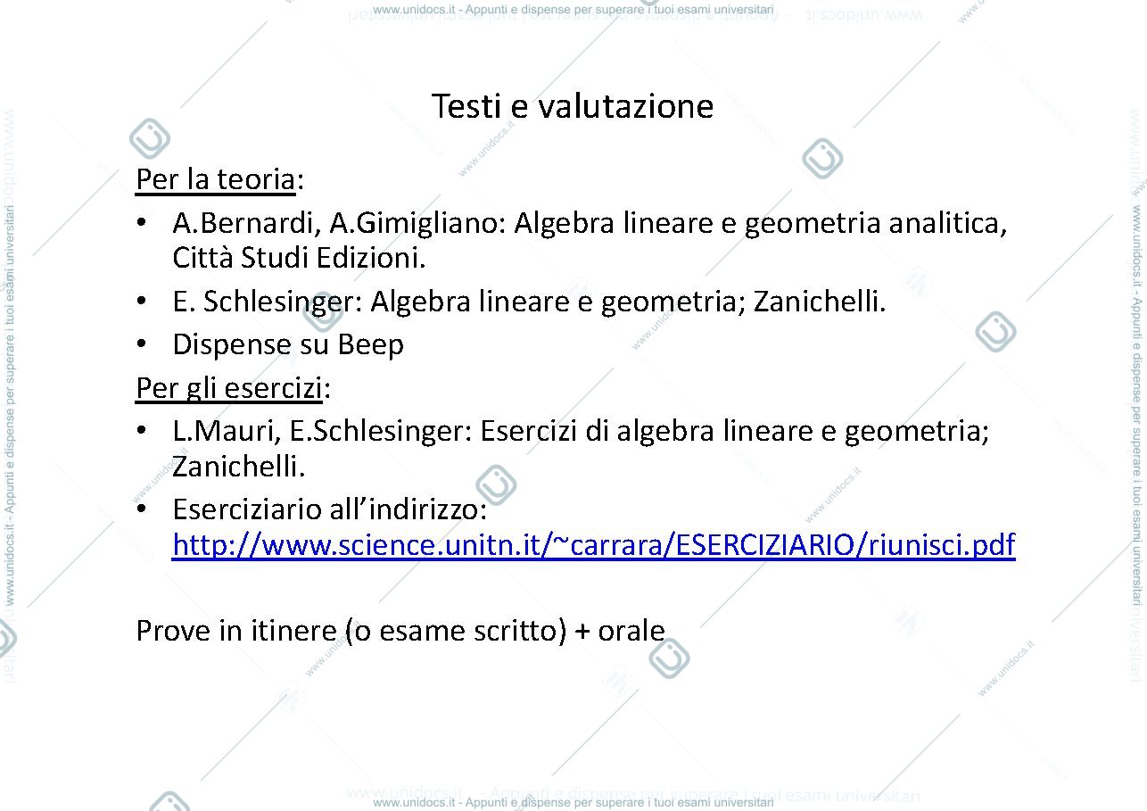 Anteprima pagina 2 — Lezione 1 slide lezioni prof:Alesandra Cherubini