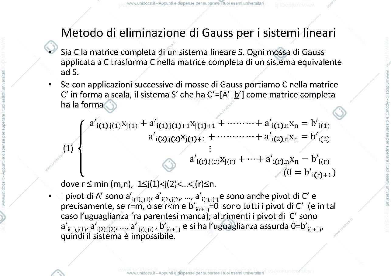 Anteprima pagina 1 — LEZIONE 5 slide lezioni prof: Alesandra Cherubini