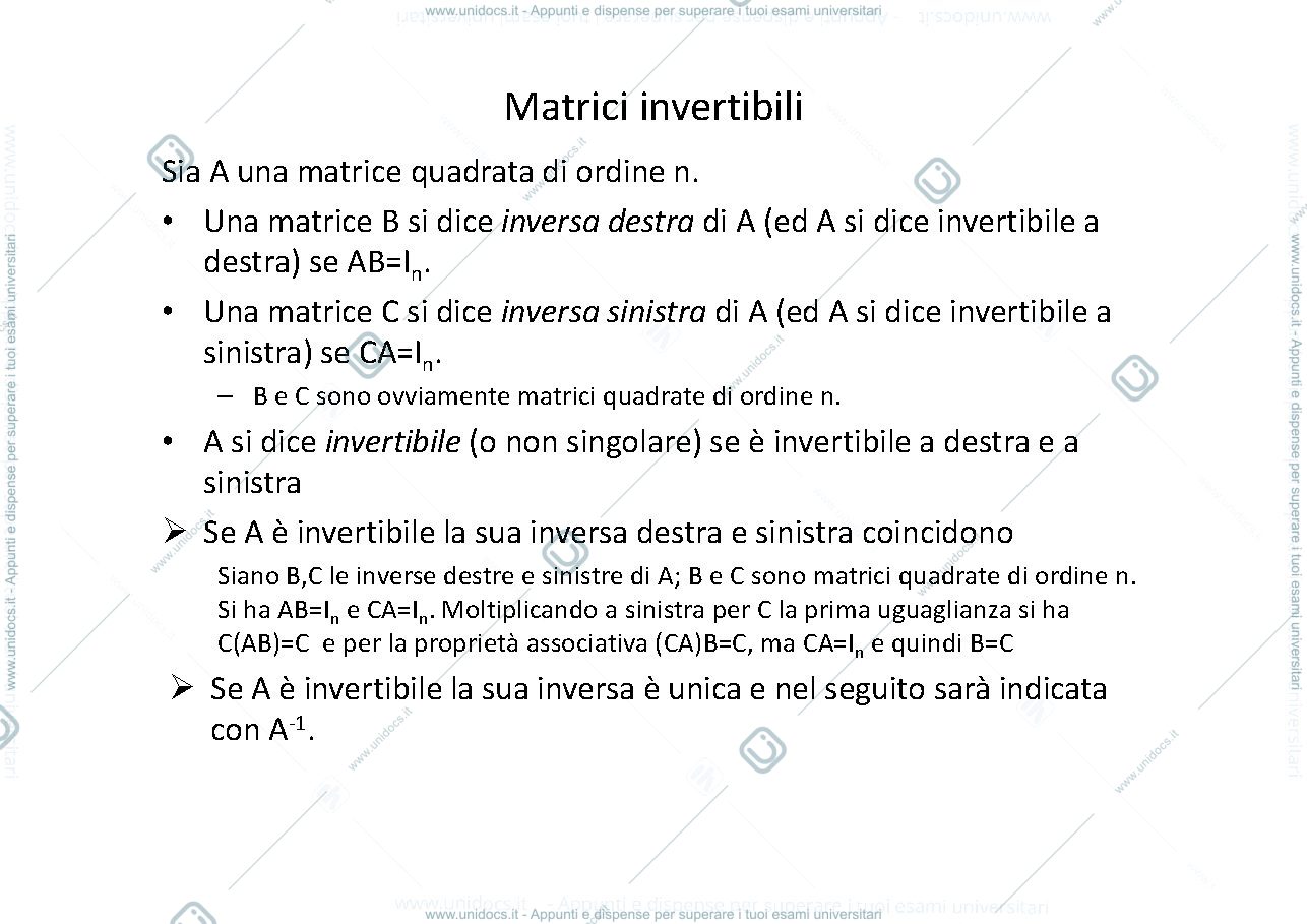 Anteprima pagina 1 — Lezione 6 slide lezioni prof: Alesandra Cherubini