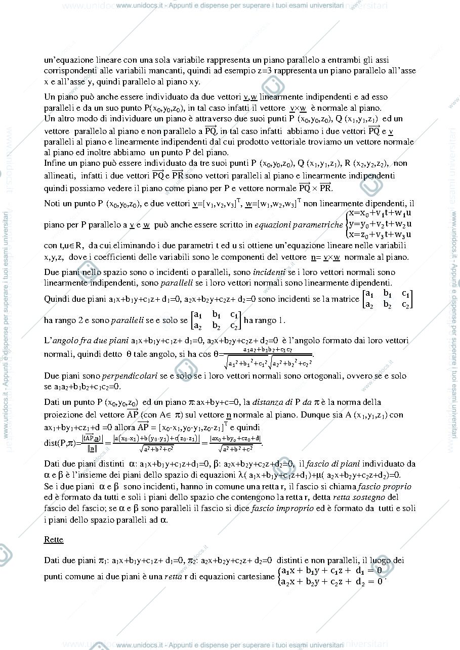 Anteprima pagina 2 — Nozioni base di geometria analitica dello spazio. della prof: Alessandra Cherubini