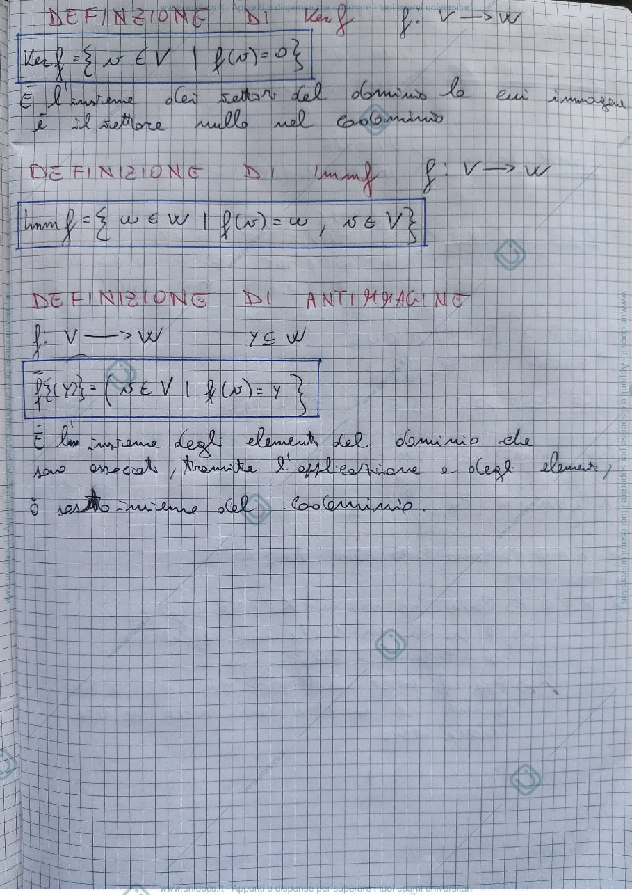 Anteprima pagina 1 — Appunti del corso di Algebra e geometria
