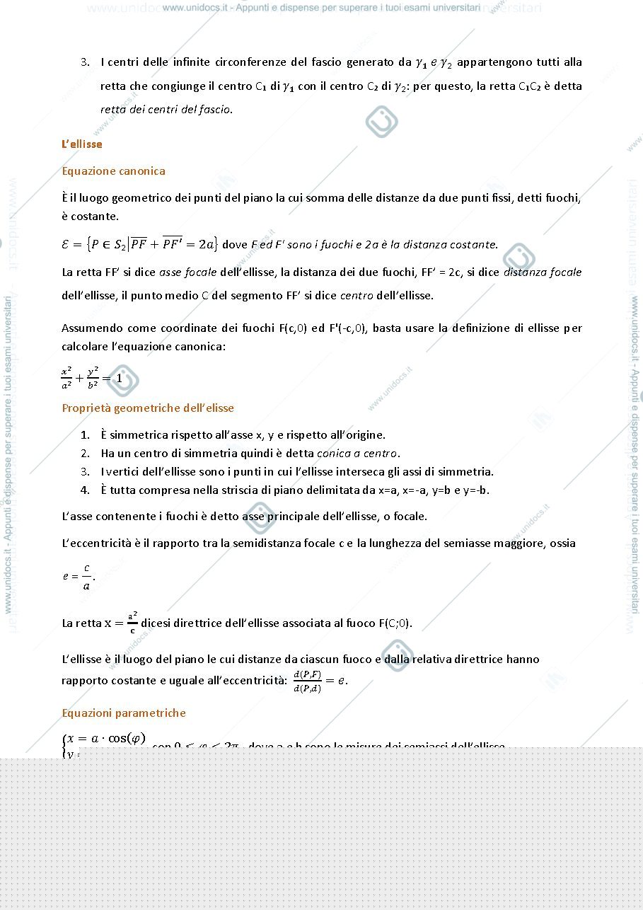 Anteprima pagina 2 — le coniche