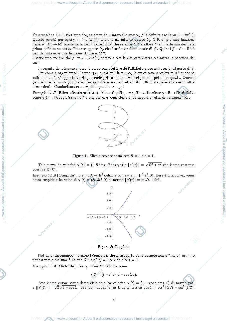 Anteprima pagina 4 — Appunti del Corso:  Geometria e Topologia Differenziale 2017-2018