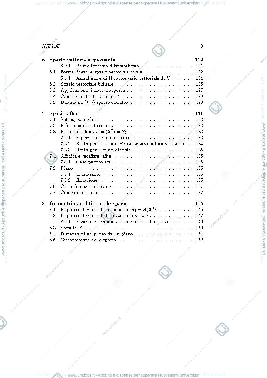 Anteprima pagina 3 — Geometria 1 - secondo semestre 