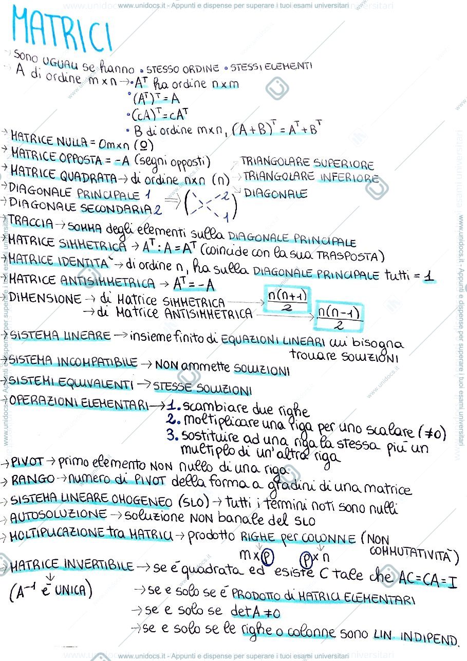Anteprima pagina 1 — Geometria - Teoria