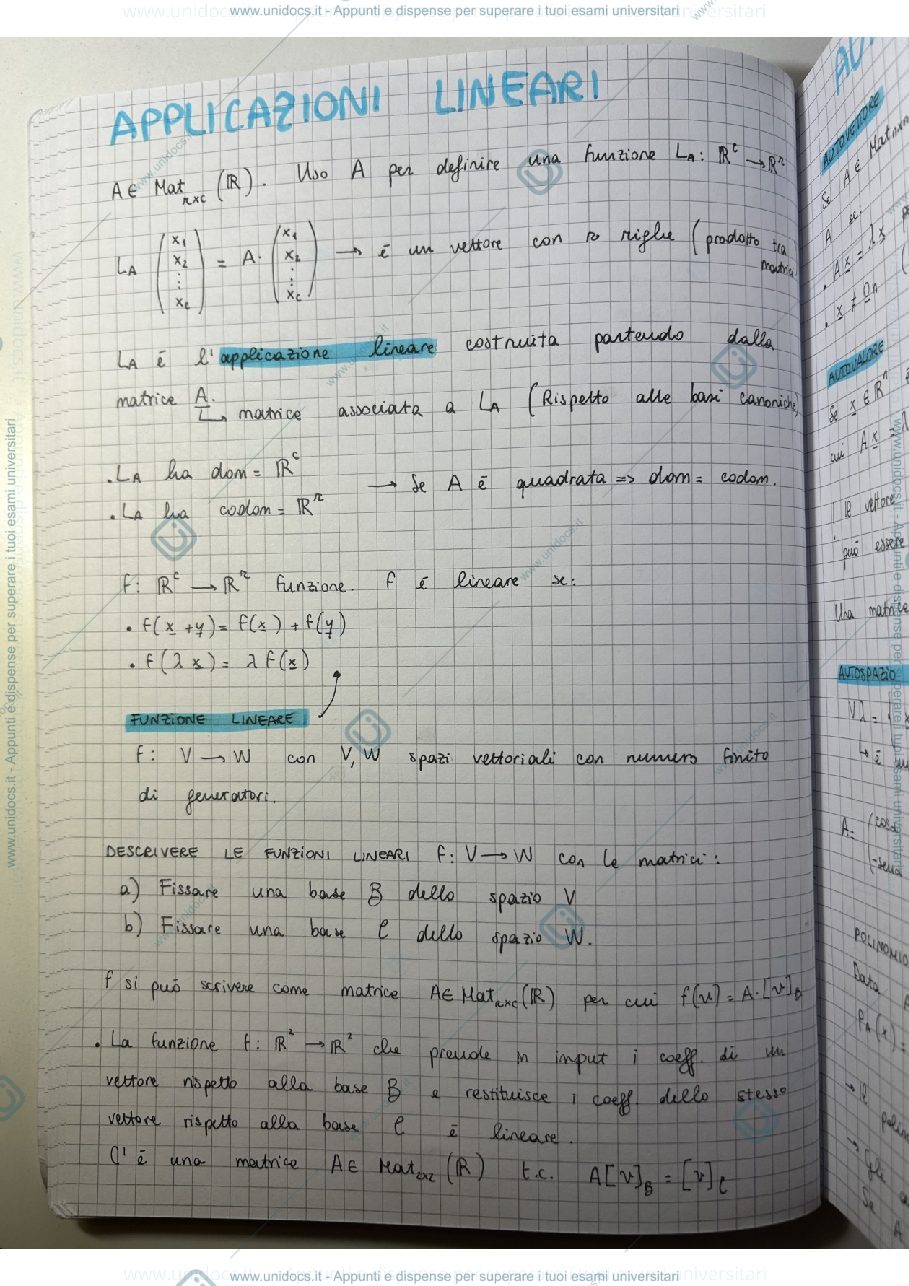 Anteprima pagina 1 — Riassunti geometria e algebra lineare