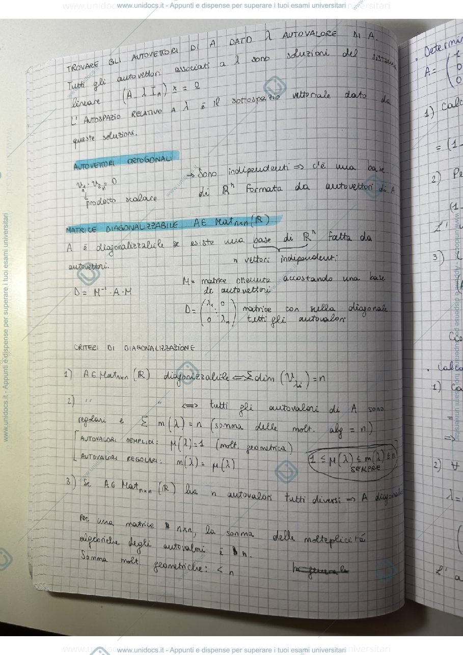 Anteprima pagina 2 — Riassunti geometria e algebra lineare