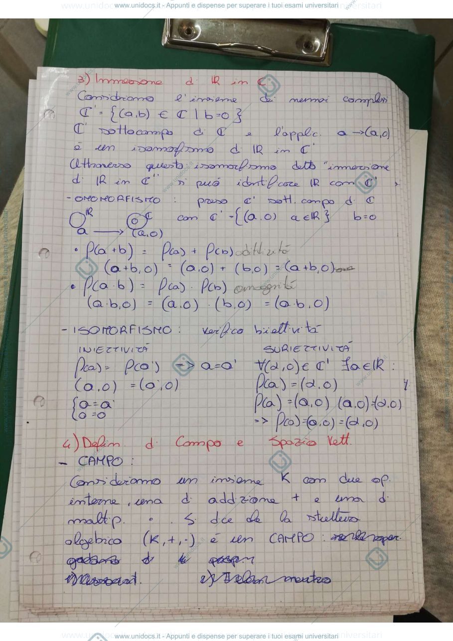 Anteprima pagina 3 — Domande e risposte Geometria prof. Pambianco