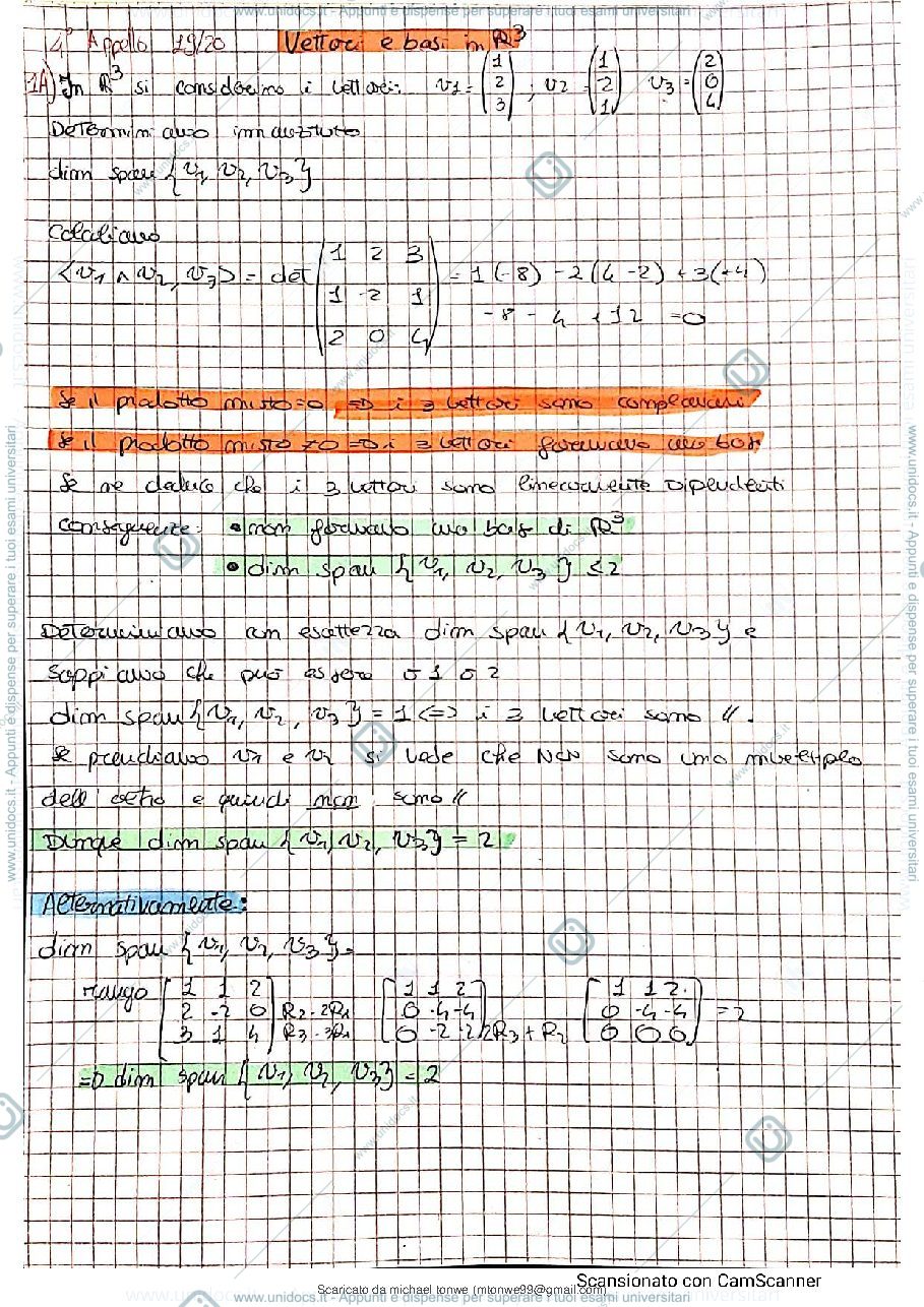 Anteprima pagina 2 — Formulario - per esame