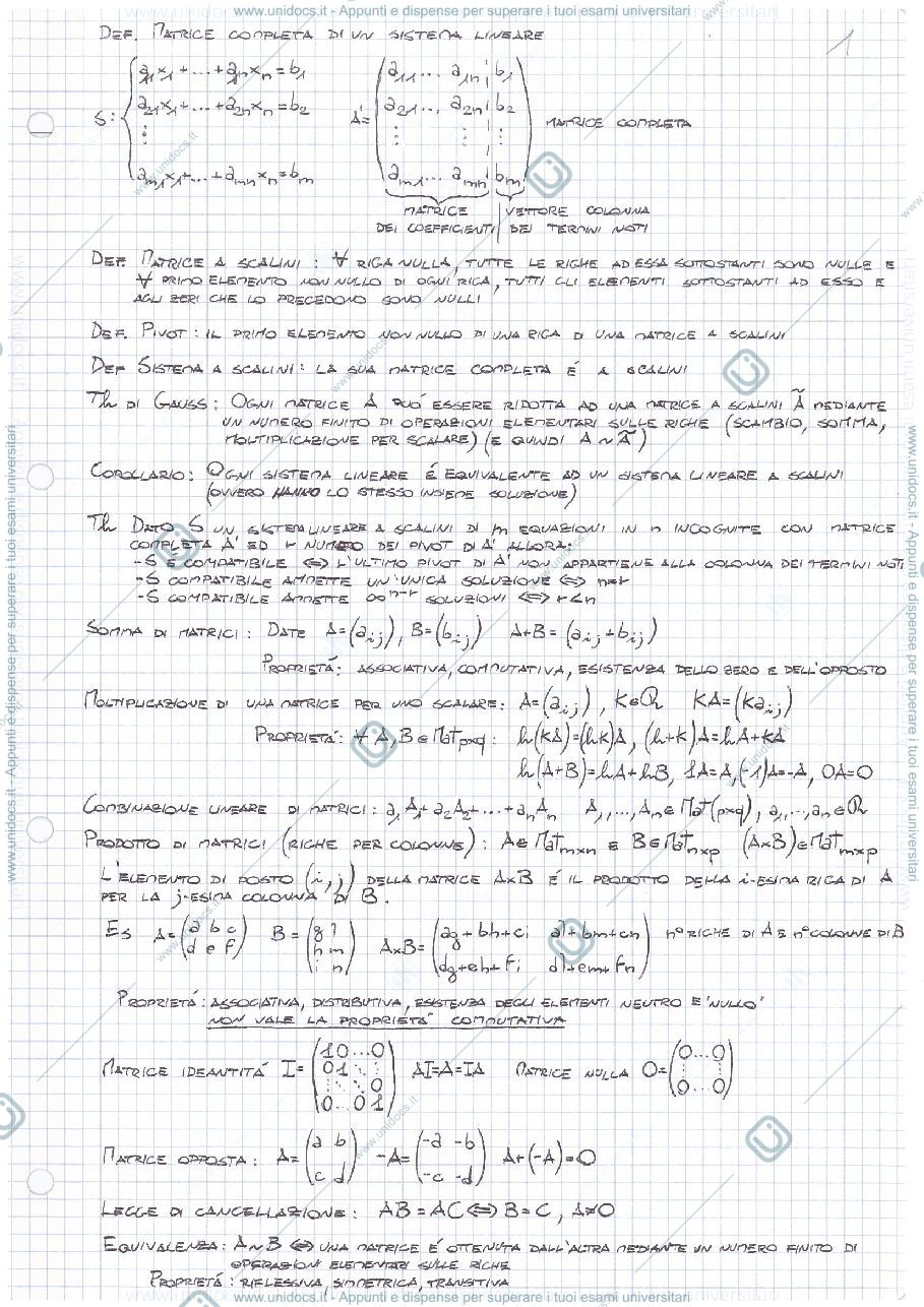 Anteprima pagina 1 — Algebra